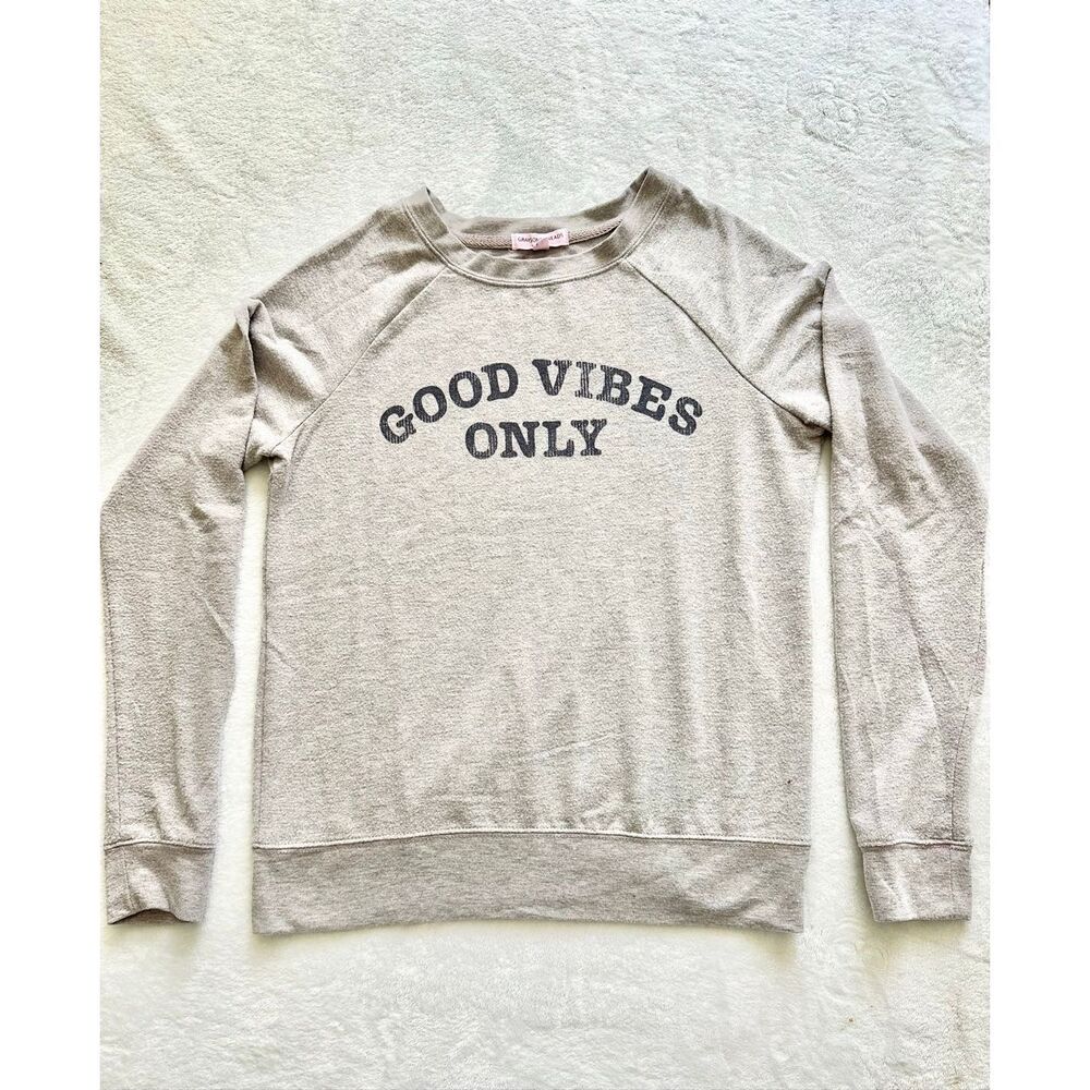 Grayson Threads ‘Good Vibes Only’ Gray Crewneck S… - image 2